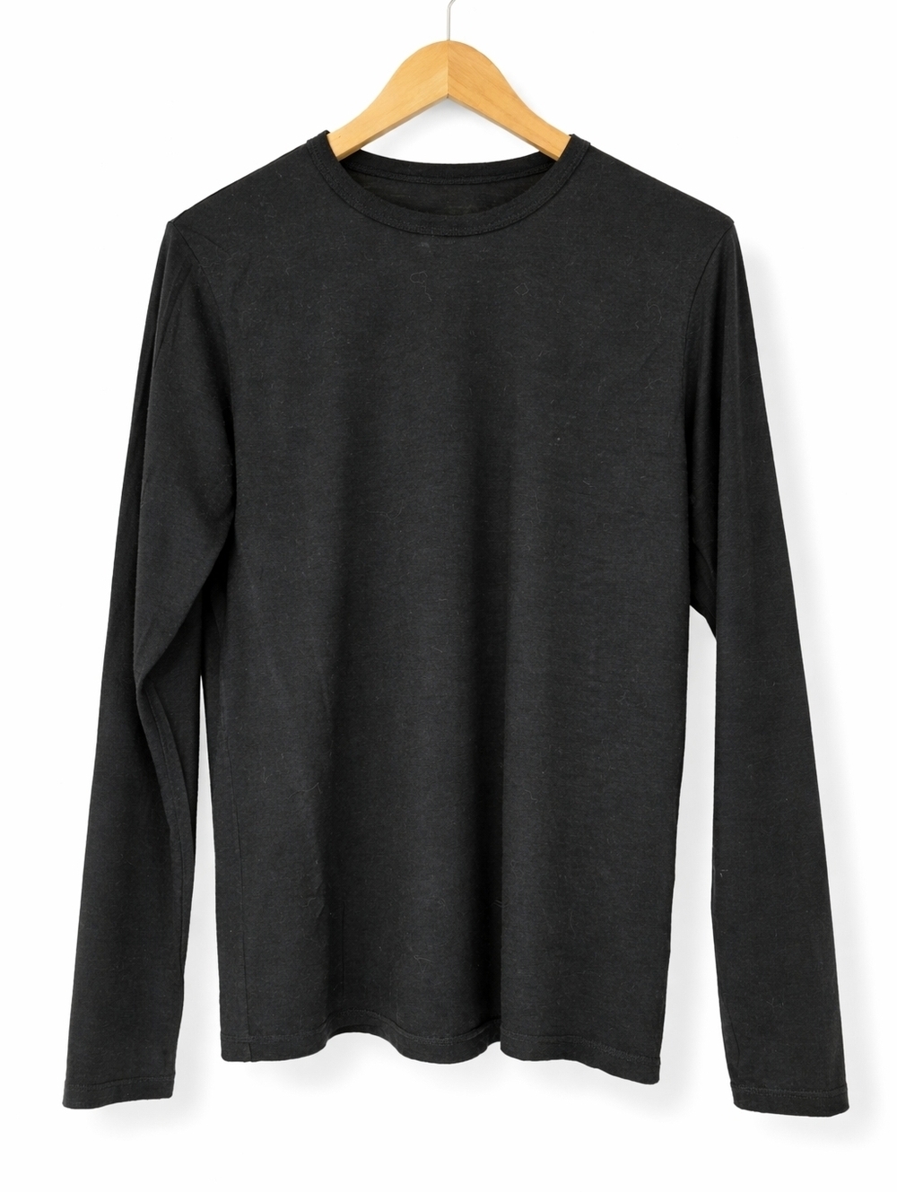 True North 89% Merino Wool Long Sleeve Crew Neck Shirt Blacl Size S